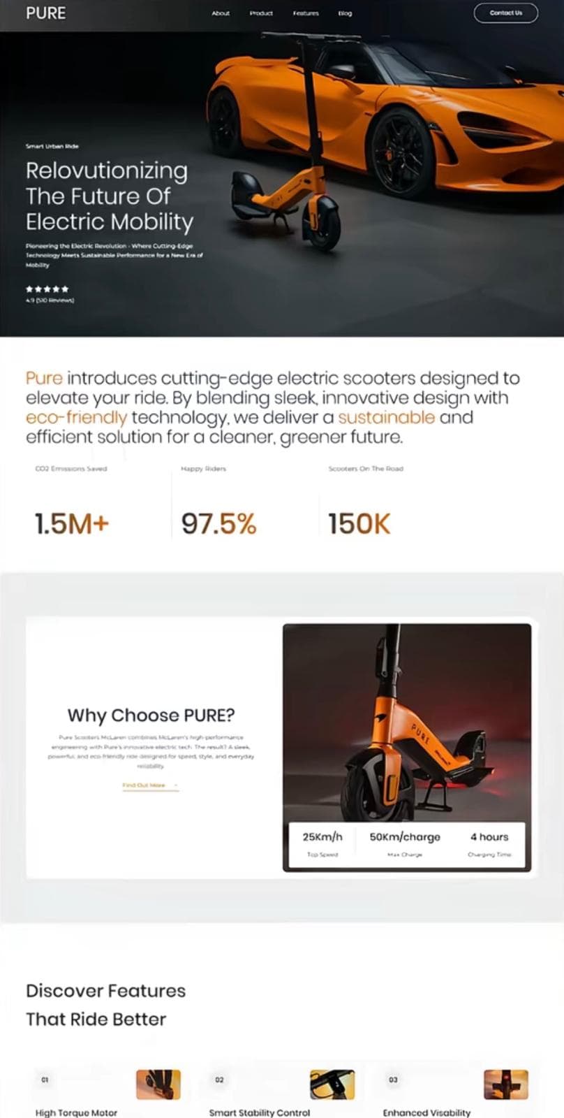 Premium hero carousel website preview 2